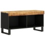 Mueble de TV madera maciza de mango 85x33x43,5 cm de vidaXL, Almacenamiento para CD y DVD - Ref: Foro24-352893, Precio: 99,29...