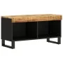 Mueble de TV madera maciza de mango 85x33x43,5 cm de vidaXL, Almacenamiento para CD y DVD - Ref: Foro24-352893, Precio: 97,33...
