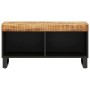 Mueble de TV madera maciza de mango 85x33x43,5 cm de vidaXL, Almacenamiento para CD y DVD - Ref: Foro24-352893, Precio: 99,29...