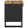 Mueble de TV madera maciza de mango 85x33x43,5 cm de vidaXL, Almacenamiento para CD y DVD - Ref: Foro24-352893, Precio: 99,29...