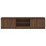 Mueble para TV madera contrachapada marrón roble 140x40x35,5 cm en Muebles TV | Comprar online en Foru.es