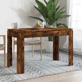 Mesa de comedor madera de ingeniería roble ahumado 120x60x76 cm en Mesas de comedor | Comprar online en Foru.es
