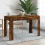 Mesa de comedor madera de ingeniería roble ahumado 120x60x76 cm en Mesas de comedor | Comprar online en Foru.es