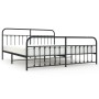 Estructura de cama cabecero y estribo metal negro 193x203cm de vidaXL, Camas y somieres - Ref: Foro24-352602, Precio: 148,98 ...