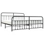 Estructura de cama cabecero y estribo metal negro 193x203cm de vidaXL, Camas y somieres - Ref: Foro24-352602, Precio: 148,98 ...