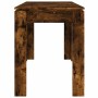 Mesa de comedor madera de ingeniería roble ahumado 120x60x76 cm en Mesas de comedor | Comprar online en Foru.es