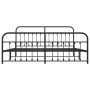 Estructura de cama cabecero y estribo metal negro 193x203cm de vidaXL, Camas y somieres - Ref: Foro24-352602, Precio: 148,98 ...