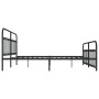 Estructura de cama cabecero y estribo metal negro 193x203cm de vidaXL, Camas y somieres - Ref: Foro24-352602, Precio: 148,98 ...