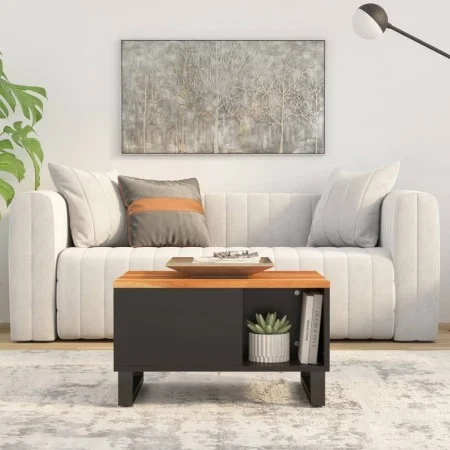 Mesa de centro de madera maciza de acacia 60x50x35 cm de vidaXL, Mesas de centro - Ref: Foro24-352866, Precio: 59,96 €, Descu...