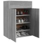 Mueble zapatero de madera contrachapada gris Sonoma 60x35x84 cm en Zapateros y organizadores de calzado | Comprar online en Foru