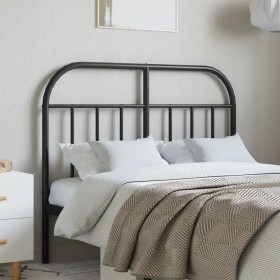 Cabecero de metal negro 120 cm de vidaXL, Cabeceros y pies de cama - Ref: Foro24-353666, Precio: 32,90 €, Descuento: %