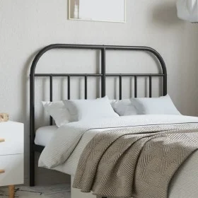 Kopfteil aus schwarzem Metall, 120 cm von vidaXL, Kopf- und Fußteile - Ref: Foro24-353666, Preis: 32,40 €, Rabatt: %