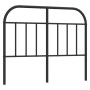 Cabecero de metal negro 120 cm de vidaXL, Cabeceros y pies de cama - Ref: Foro24-353666, Precio: 32,90 €, Descuento: %