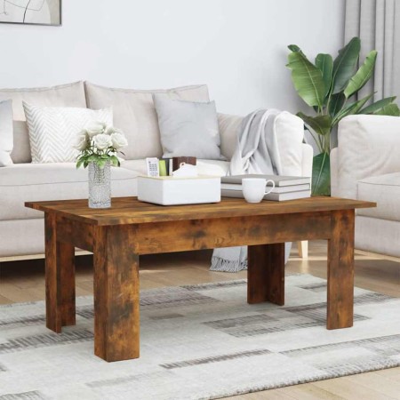 Mesa de centro madera contrachapada roble ahumado 100x60x42 cm en Mesas de centro | Comprar online en Foru.es