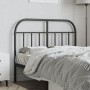 Cabecero de metal negro 120 cm de vidaXL, Cabeceros y pies de cama - Ref: Foro24-353666, Precio: 32,90 €, Descuento: %
