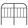 Cabecero de metal negro 120 cm de vidaXL, Cabeceros y pies de cama - Ref: Foro24-353666, Precio: 32,90 €, Descuento: %