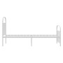 Estructura cama metal con cabecero y pie cama blanca 80x200 cm de vidaXL, Camas y somieres - Ref: Foro24-353693, Precio: 78,1...