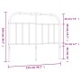 Cabecero de metal negro 120 cm de vidaXL, Cabeceros y pies de cama - Ref: Foro24-353666, Precio: 32,90 €, Descuento: %