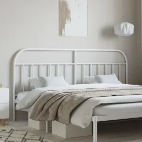 Cabecero de metal blanco 193 cm de vidaXL, Cabeceros y pies de cama - Ref: Foro24-353721, Precio: 32,22 €, Descuento: %