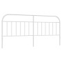 Cabecero de metal blanco 193 cm de vidaXL, Cabeceros y pies de cama - Ref: Foro24-353721, Precio: 32,67 €, Descuento: %