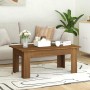 Mesa de centro madera contrachapada marrón roble 100x60x42 cm en Mesas de centro | Comprar online en Foru.es
