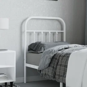 Cabecero de metal blanco 75 cm de vidaXL, Cabeceros y pies de cama - Ref: Foro24-352653, Precio: 28,05 €, Descuento: %