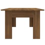 Mesa de centro madera contrachapada marrón roble 100x60x42 cm en Mesas de centro | Comprar online en Foru.es