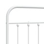 Cabecero de metal blanco 75 cm de vidaXL, Cabeceros y pies de cama - Ref: Foro24-352653, Precio: 28,50 €, Descuento: %