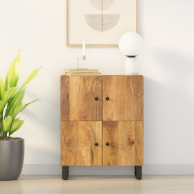 Aparador con 4 puertas madera maciza de mango 60x33x75 cm de vidaXL, Aparadores - Ref: Foro24-352920, Precio: 168,84 €, Descu...