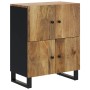 Aparador con 4 puertas madera maciza de mango 60x33x75 cm de vidaXL, Aparadores - Ref: Foro24-352920, Precio: 168,84 €, Descu...
