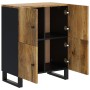 Aparador con 4 puertas madera maciza de mango 60x33x75 cm de vidaXL, Aparadores - Ref: Foro24-352920, Precio: 168,84 €, Descu...