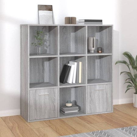 Estantería color gris Sonoma 98x30x98 cm en Librerías y estanterías | Comprar online en Foru.es