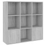 Estantería color gris Sonoma 98x30x98 cm en Librerías y estanterías | Comprar online en Foru.es