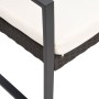 Sillas de comedor para jardín 2 uds PP aspecto de ratán negro de vidaXL, Sillas de jardín - Ref: Foro24-360203, Precio: 91,55...