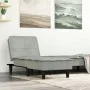 Sofá diván de terciopelo gris claro de vidaXL, Divanes - Ref: Foro24-352844, Precio: 154,09 €, Descuento: %