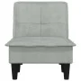 Sofá diván de terciopelo gris claro de vidaXL, Divanes - Ref: Foro24-352844, Precio: 154,09 €, Descuento: %