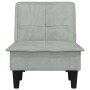 Sofá diván de terciopelo gris claro de vidaXL, Divanes - Ref: Foro24-352844, Precio: 127,66 €, Descuento: %