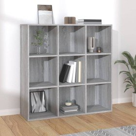 Estantería gris Sonoma 98x29x97,5 cm en Librerías y estanterías | Comprar online en Foru.es