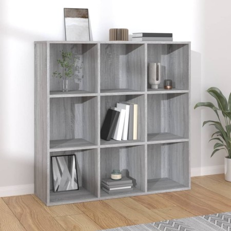 Estantería gris Sonoma 98x29x97,5 cm en Librerías y estanterías | Comprar online en Foru.es