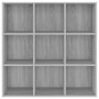 Estantería gris Sonoma 98x29x97,5 cm en Librerías y estanterías | Comprar online en Foru.es