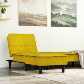 Sofá diván de terciopelo amarillo de vidaXL, Divanes - Ref: Foro24-352848, Precio: 127,10 €, Descuento: %