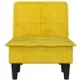 Sofá diván de terciopelo amarillo de vidaXL, Divanes - Ref: Foro24-352848, Precio: 153,43 €, Descuento: %