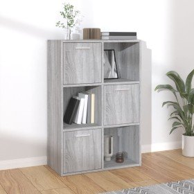 Mueble de almacenaje gris Sonoma 60x29,5x90 cm en Librerías y estanterías | Comprar online en Foru.es
