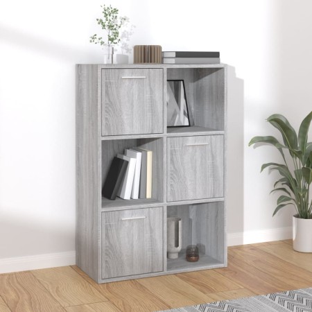 Mueble de almacenaje gris Sonoma 60x29,5x90 cm en Librerías y estanterías | Comprar online en Foru.es