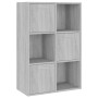Mueble de almacenaje gris Sonoma 60x29,5x90 cm en Librerías y estanterías | Comprar online en Foru.es