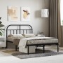 Estructura de cama con cabecero metal negro 120x200 cm de vidaXL, Camas y somieres - Ref: Foro24-353633, Precio: 114,24 €, De...