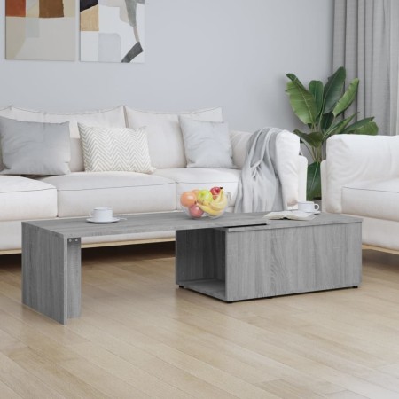 Mesa de centro de madera contrachapada gris Sonoma 150x50x35 cm en Mesas de centro | Comprar online en Foru.es