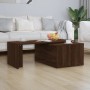 Mesa de centro madera contrachapada marrón roble 150x50x35 cm en Mesas de centro | Comprar online en Foru.es