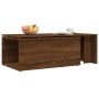 Mesa de centro madera contrachapada marrón roble 150x50x35 cm en Mesas de centro | Comprar online en Foru.es