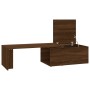 Mesa de centro madera contrachapada marrón roble 150x50x35 cm en Mesas de centro | Comprar online en Foru.es
